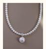 Luxury French Pearl Layered Necklace for Women - Unique Silver Clavicle Chain Choker, 2024 Trendy Design
