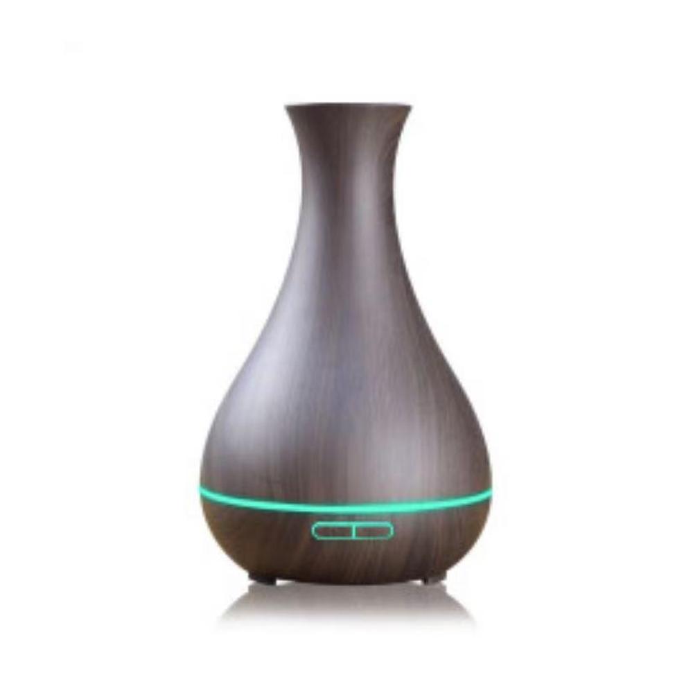 

Relax & Breathe Easy 7 Color Mood Humidifier with Auto Shut Off, USB Powered for Any Room Deep wood grain
