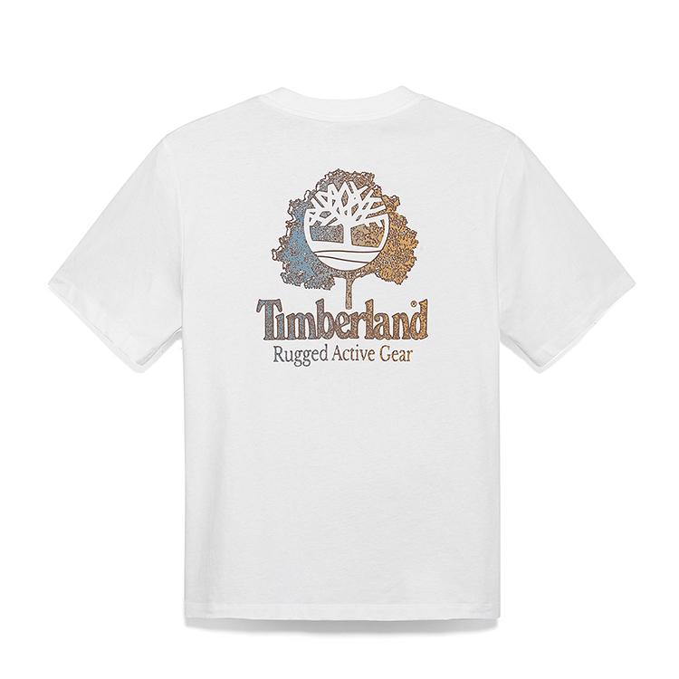 Timberland Round Neck Outdoor Casual Breathable Short Sleeve T-Shirt Men T-Shirts White A6A8B-100