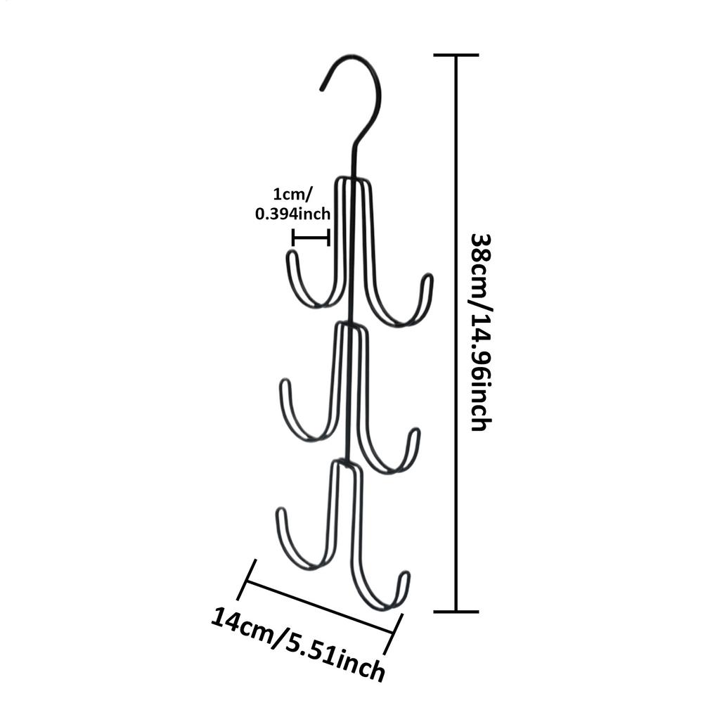 Purse Hanger Iron Bag Hanger for Closet Multi-layer Storage Rack Handbag Organizer for Daily Display Scarves Belts Hat Wardrobe