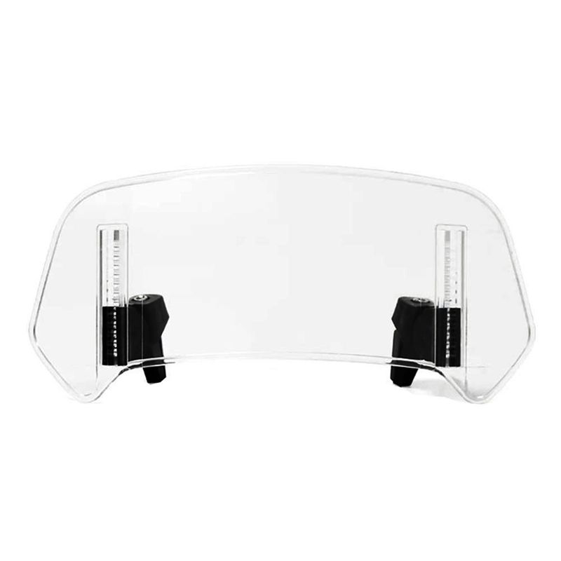 Powerful Motorcycle Windshield Extension Adjustable Spoiler Deflector For BMW KAWASAKI HONDA 36X14cm Grey