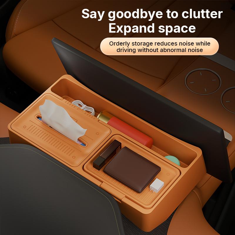 Storage Box For Xiaomi Yu7 2025 Dashboard Screen Center Console Organizer Phone Holder Interior Accessories