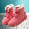 Women's Winter Snow Boots Warm Flat Bottom Large Size Platform Lace Ladies Shoes 2019 Ankle Boots