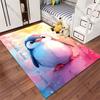 Süßer Pinguin lebendige bunte Kunstwerk Teppich Yoga Wohnzimmer Raumdekoration Kinder Krabbelmatte Fußmatte Bereichsteppich