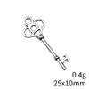 Hollow Clover Key Charm Lucky Pendant Tool Charms For Bracelet Necklace Jewelry Making Supplies For DIY