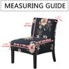 Accent Armless Chair Cover Geometric Print Single Sofa Stool Slipcover Nordic Stretch Chair Covers Elastic Couch Protector Cover