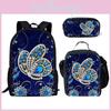 Casual 3d Butterfly Nylon Book Bag With Multiple Compartments For Commuting