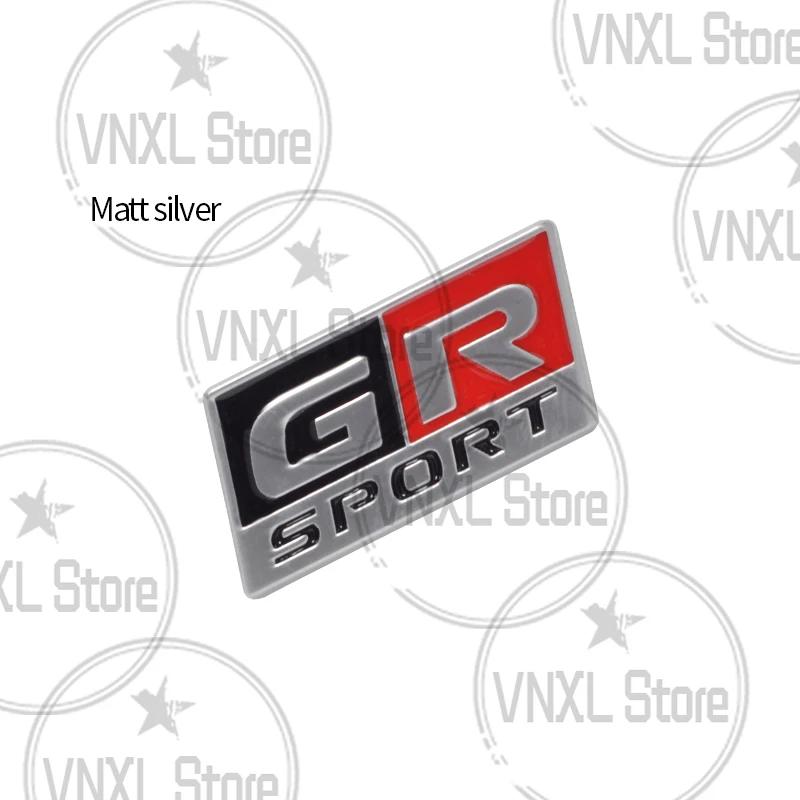 OELK1 1x Car Steering Wheel GR Sport Logo Badge Interior 3D Metal Decoration Stickers For Toyota GR Yaris Aygo Corolla RAV4 C-HR Camry