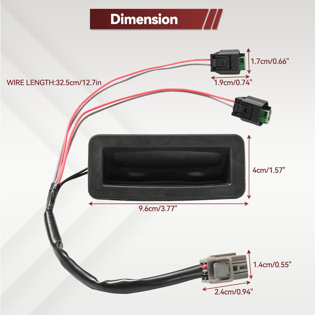 LR073594 Hinten Stamm Heckklappe Tür Release Griff Schalter Auto LR015457 LR071910 LR014482 CXB000456PVJ Für Land Rover Discovery 3 4