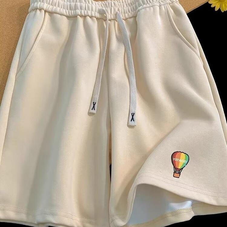 Sports Casual Pants for Couples In Men and Women Summer Thin New Loose and Versatile Five-point Mid-size Pants