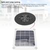 Solar Powered Exhaust Fan 10W Monocrystalline Silicon Solar Panel Round Vent Fan Kit for Pet House Chicken Coop Greenhouse