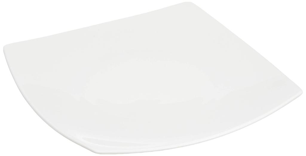 NARUMI Styles Square Dinner Plate (29cm diagonal, white) - Simple and stylish design. Suitable for dinner, lunch, or as a single-plate meal. Microwave