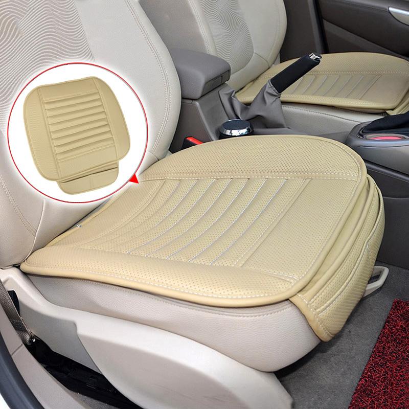 Car Front Seat Cover Breathable PU Leather Pad Mat Auto Chair Cushion-Universal#