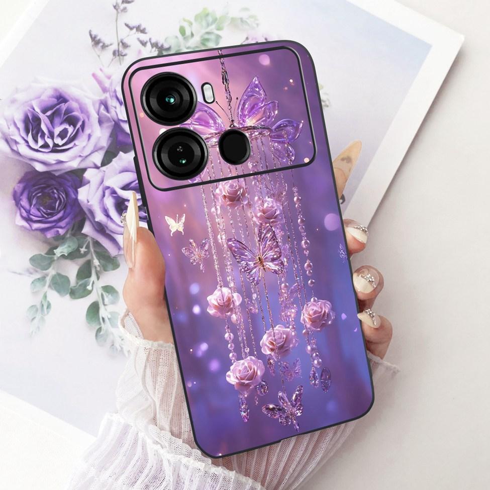 Coque Pour ITEL P40 Housse P662L Silicone Chat Mignon Mode Drôle Peinte Funda Pour P40 ITEL P 40 Coque de Téléphone