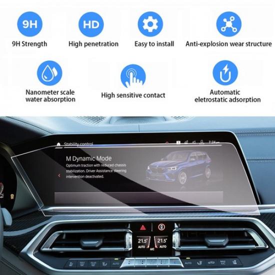 12.3'' Car Center Touch Screen Tempered Glass Protector For 2019-2022 BMW X7