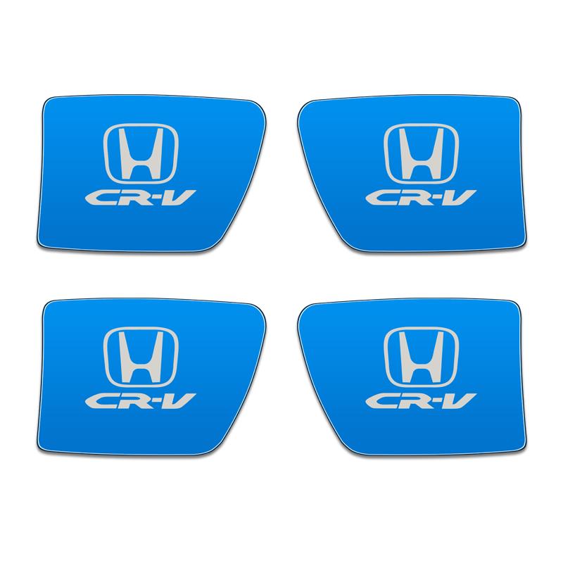 

4 PCS For Honda CRV CR-V Car Interior Door Handle Ornament Case Sticker Shell Metal car styling accessaries синій