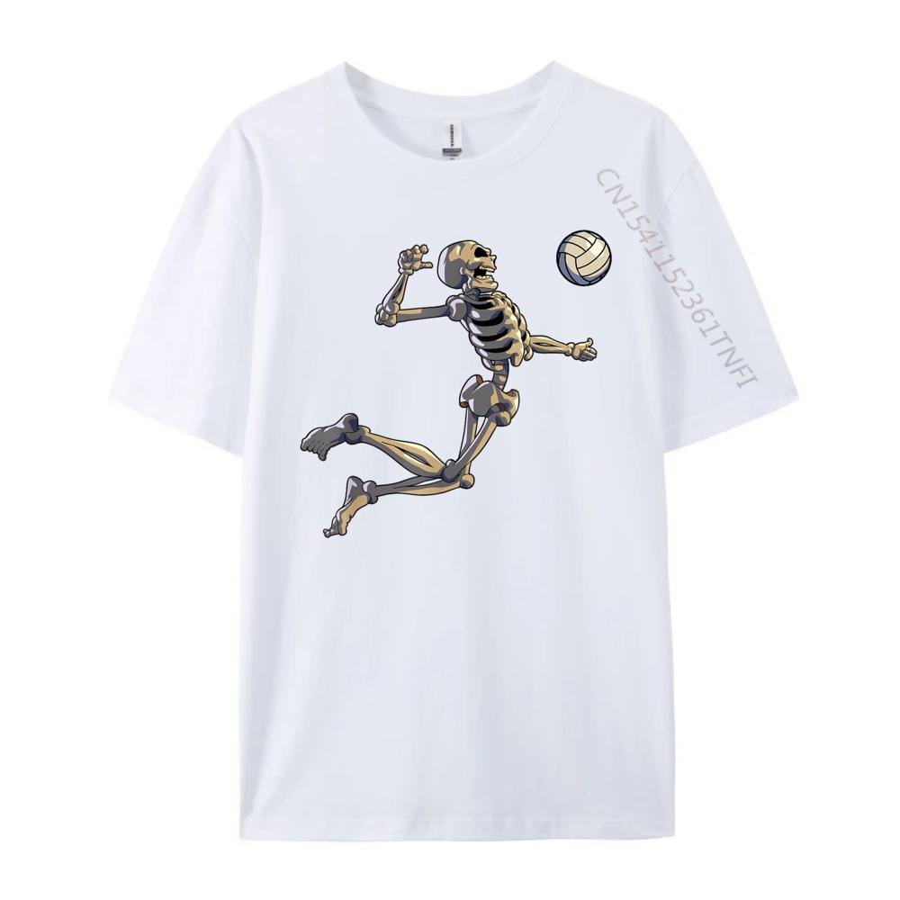Volleyball Skeleton Women Men Volleyball Player Men T Shirts High Quality Durable and Wearresistant TShirts 4TH of July