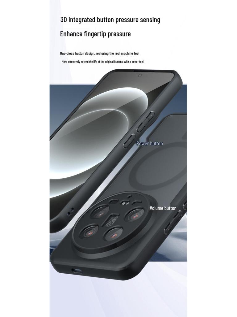 Xiaomi Poco F7U Skin-Feel Matt Magnetisch Qi Armor TPU Hülle für PocoX7Pro