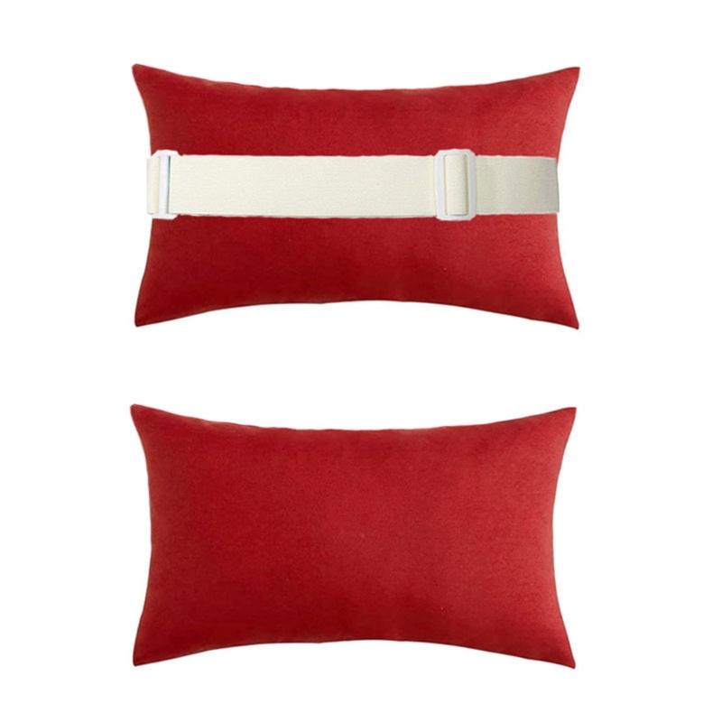 Weather Resistant Pillow for Patios Furniture Waterproof Lounge Chair Cushion with Insert  for Indoor and Outdoor Use