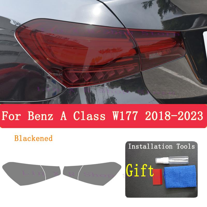 For Benz A Ciass W177 2018- TPU Car Exterior Headlights Anti-Scratch Protective Film Headlamps Repair Sticker Accessories