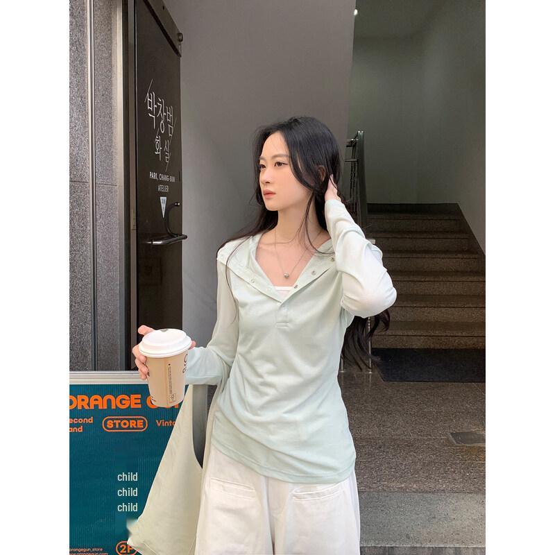 

ICH MODE Women s Hooded Long Sleeve Sun Protection T-shirt L