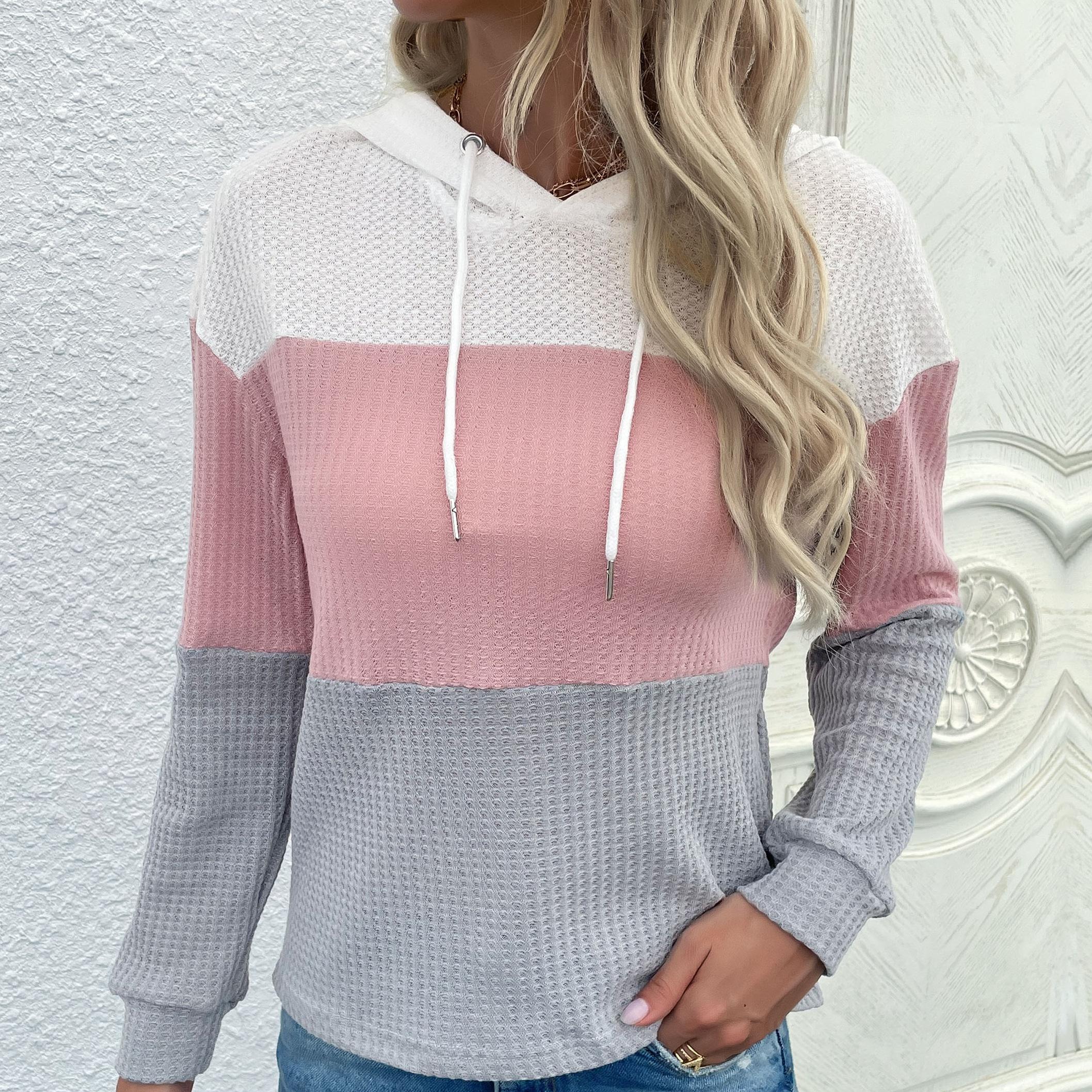 

YYFS Женские модные повседневные худи и свитшоты с капюшоном с длинными рукавами XL белый