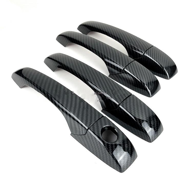For Chrysler 200 2011 2012 2013 2014 New Carbon Fiber Chrome Car Door Handle Cover Trim Sticker Car