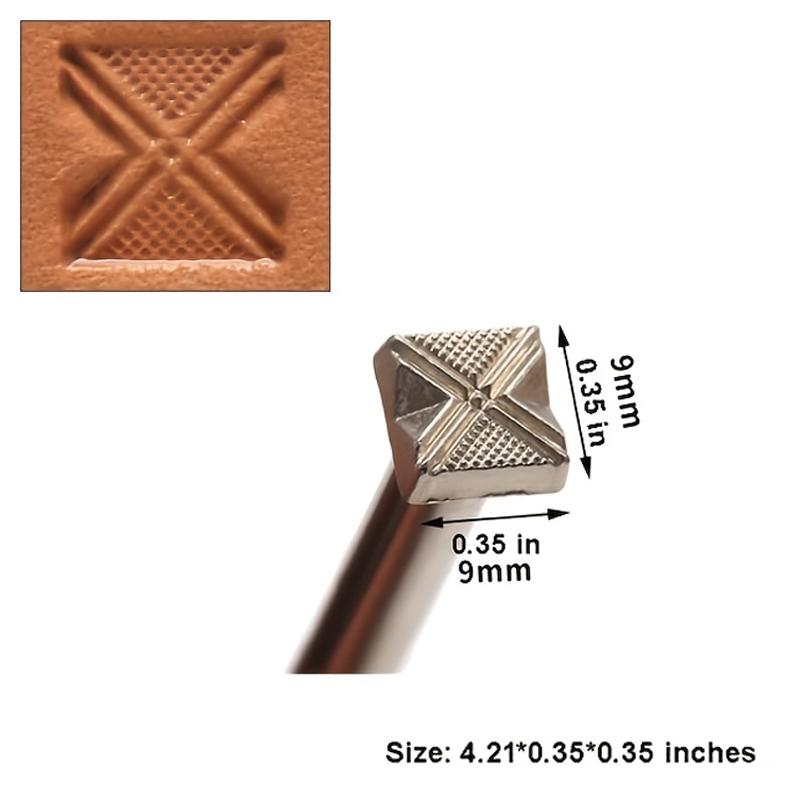 1/2Pcs Leather Stamping Metal Punch Diy Leather Carving Tools Stamp Wax Leather Craft Punch Stamps