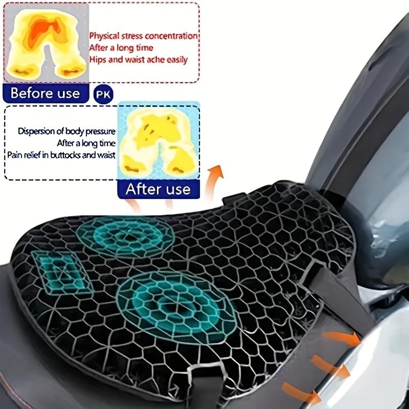 Universal Motorcycle Seat Cushion Anti-Slip Waterproof Durable Breathable 3D Shock Absorption Cover Sunshade Motorcycle Accessor