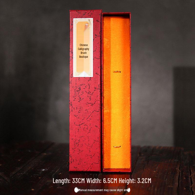 Single Brush Gift Set: Brocade Brush Box, Empty Gift Holder, Three-Piece Set