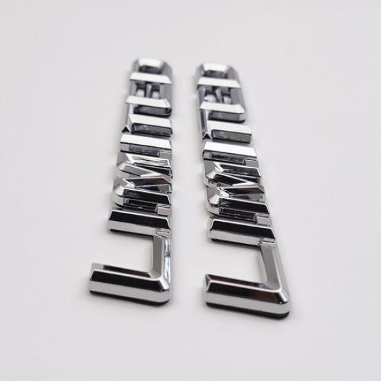 2x Chrome Metal Limited  Car Emblem Letter Bagde Racing Sport Sticker Decal