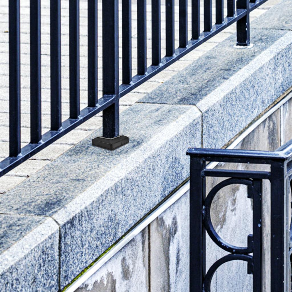 2 szt. Osłony na rury kwadratowe Owijki na słupy Nakładki na słupki ogrodzeniowe Części do ogrodzeń winylowych Metalowe nasadki na ogrodzenia Dekoracyjne osłony na słupy Słup kwadratowy