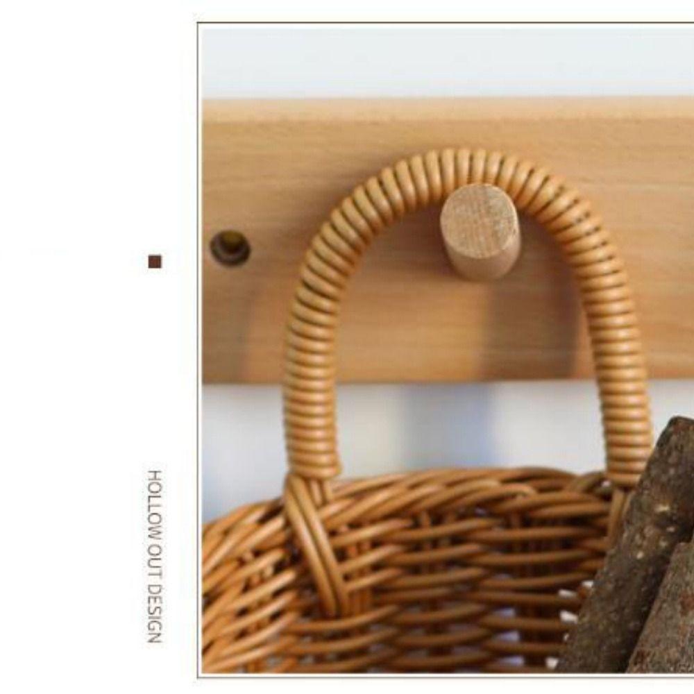 Household Imitation Rattan Wicker Basket  Restaurant Serving Tabletop Display