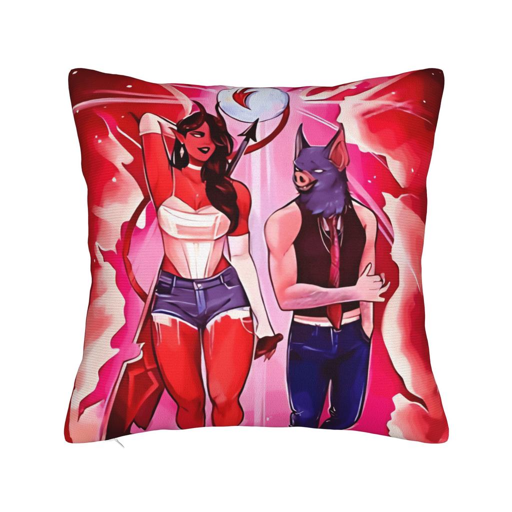 Dispatch Game Characters Pillow Case  Funny Pillow Cover Square Pillowcases For Living Room Sofa