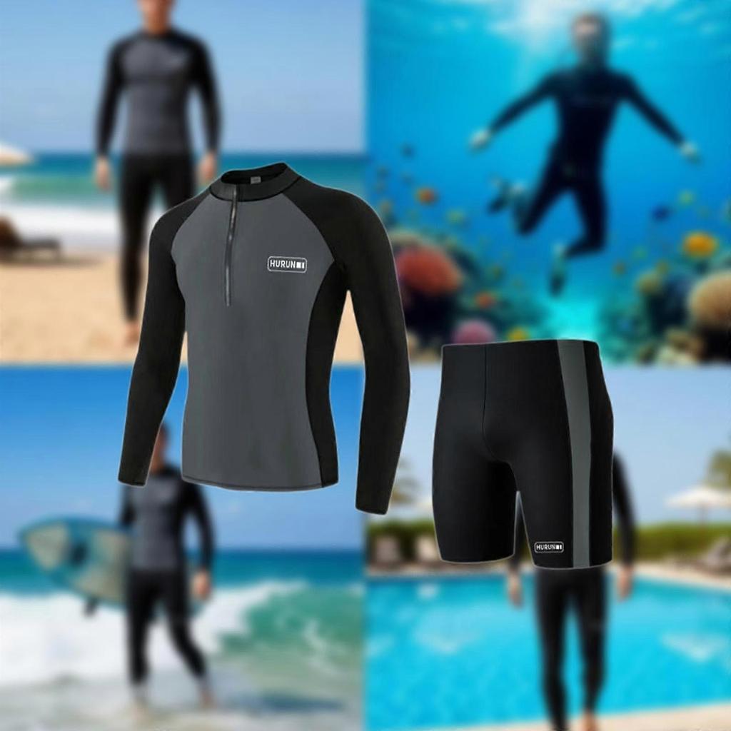 Mens Wetsuit Snorkel Suit for Scuba Diving Water Sports Swimming
