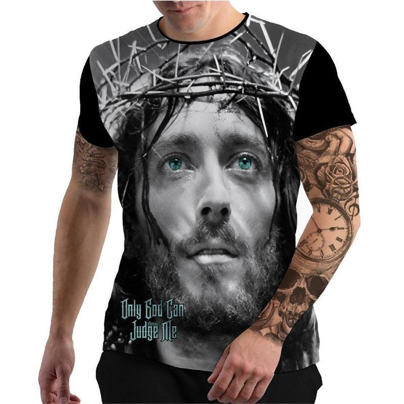 

Мужская графическая футболка Faith с коротким рукавом, футболка с 3D-принтом, футболка с круглым вырезом, винтажный дизайнерский стиль, для улицы 3XL