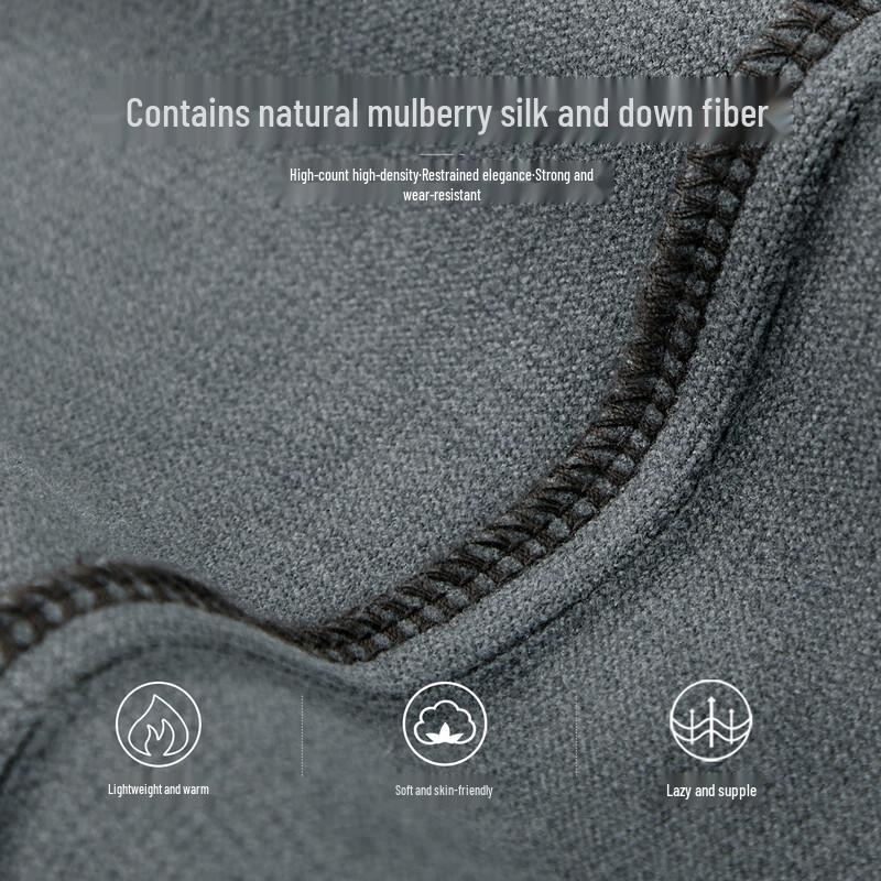 Shanshan Men's Autumn/Winter Thickened Silk Blend Straight-Leg Casual Pants