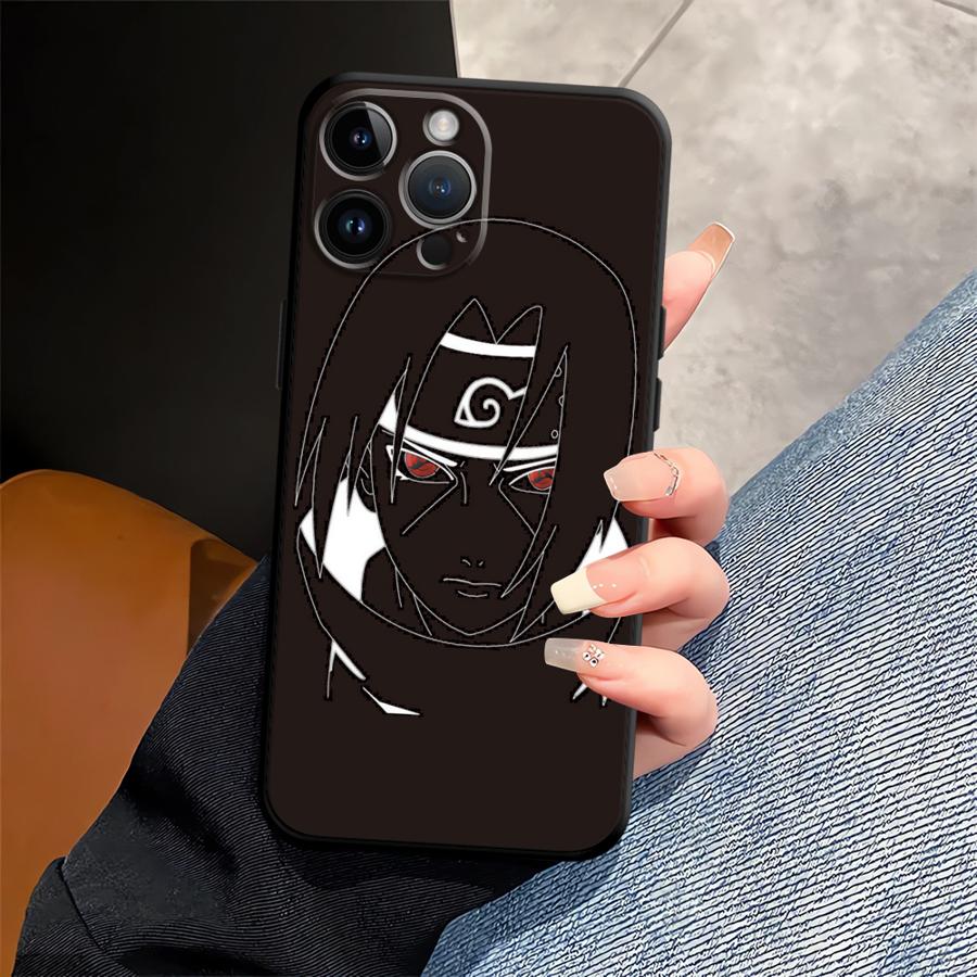 Phone Case for Apple iPhone 13 15 Pro 7 8 XR XS MAX Air 17 Pro Max 14 11 12 16 Funda Phone Cover Anime Narutos Itachi