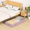Dual Zipper Under Bed Storage Bag Clear Window Quilt Clothes Storage Bag  Dormitory