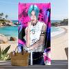 Felix Printed Quick Dry Beach Towel Super Absorbent Soft Lightweight Bath Towel for Pool Summer Travel