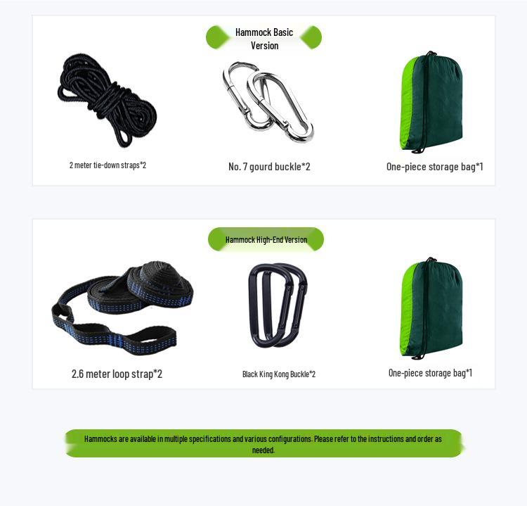 Customized Nylon Parachute Hammock: Single/Double Anti-Rollover Swing Chair for Camping & Indoor/Outdoor Use.