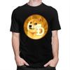 Custom Cryptocurrency Dogecoin Tshirts for Men Short Sleeves T Shirt Fashion Bitcoin Geek Tshirts 100 Cotton Tees Gift Idea