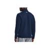 Under Armour Glow-In-The-Dark Letter Logo Print Half-Zip Pullover Sweatshirt Men Tops Dark-Blue 1373409-408