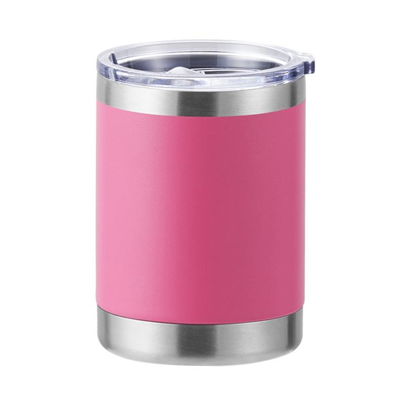 12 oz Kaffeetasse, Vakuumisolierte Campingtasse mit Deckel, doppelwandiger Edelstahl-Reisebecher für Zuhause, Büro, Schreibtisch