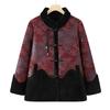 Elderly Women's Plush Lined Winter Jacket