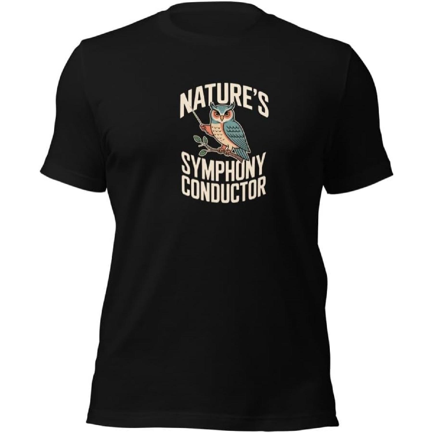 

Nature s Symphony Conductor Birdwatching T-Shirt _ Premium Avian Art Apparel _ Gift for Bird Lovers XXXXXL різнокольоровий