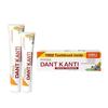 Tandkräm DANT KANTI Natural 200g + 100g + tandborste Naturligt Familjepaket