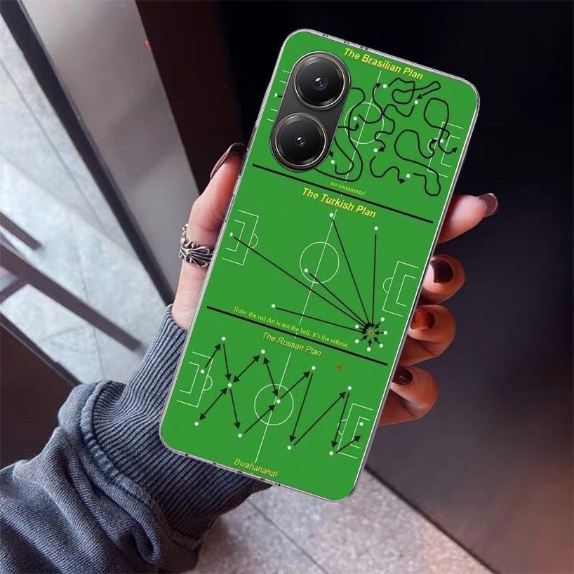 Football Soccer Tactics Time Phone Case For Xiaomi Poco X7 X6 X5 Pro F7 Ultra Redmi 15C 15 13 13C 12 12C 10 10A 10C 9 9A 9C 9T S