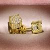 Rhinestone Ear Studs Lightweight Sparkling Stud Earrings Elegant Daily Wear Earrings Jewelry for Women Men Party Accessories