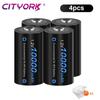 Cityork 1,2 V LR20 Rozmiar D Akumulator 10000 mAh Typ D R20 Akumulator NIMH + LCD Inteligentna ładowarka do baterii AA AAA CD 9 V